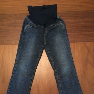 Maternity Jeans with Full Stomach Panel Boot Cut